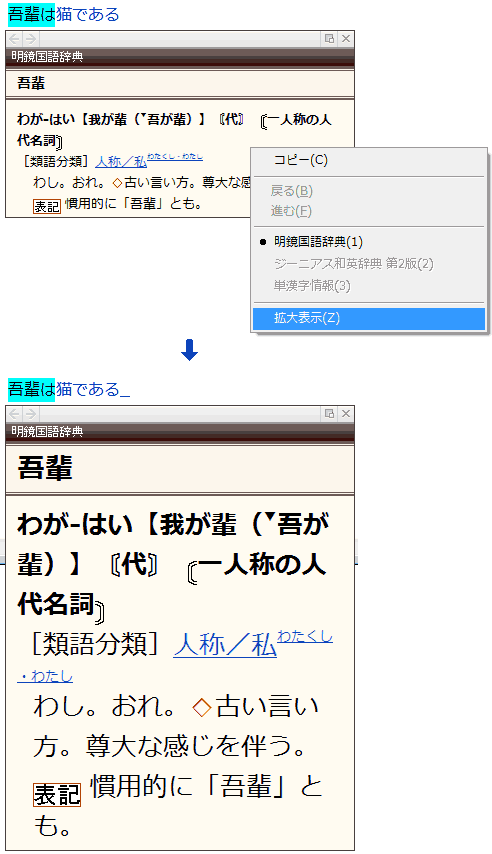 電子辞典でことばの意味を確かめる 電子辞典検索