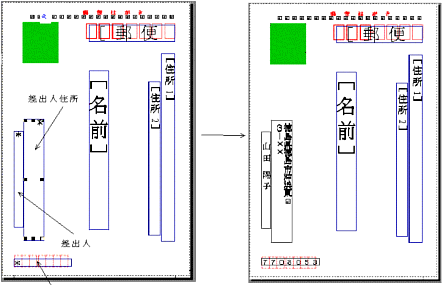 はがきに宛名を印刷する