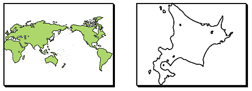 日本地図や都道府県地図を台紙として使いたい